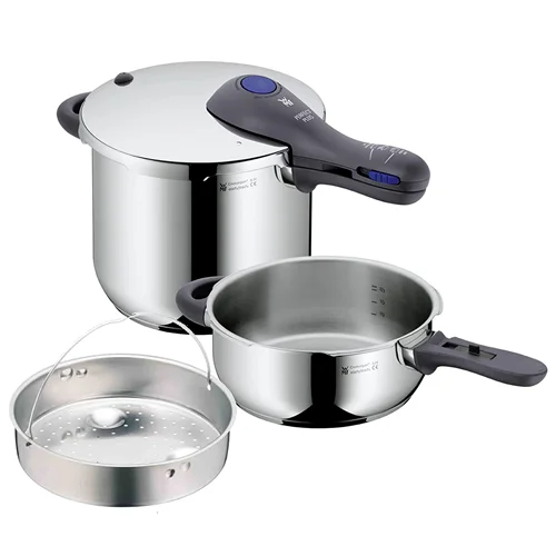 زودپز دو قلو دبلیو ام اف آلمان مدل WMF Pressure cooker Perfect Plus گنجایش3 و 6.5 لیتر